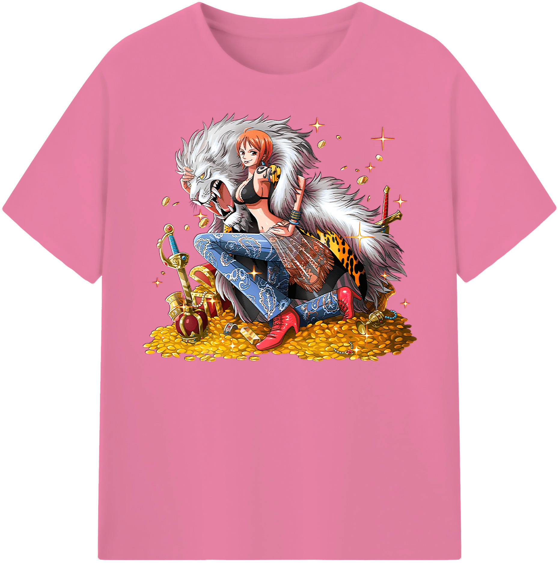 ワンピース ナミ ONE PIECE Nami 綿100％半袖Tシャツ（フロントプリント）